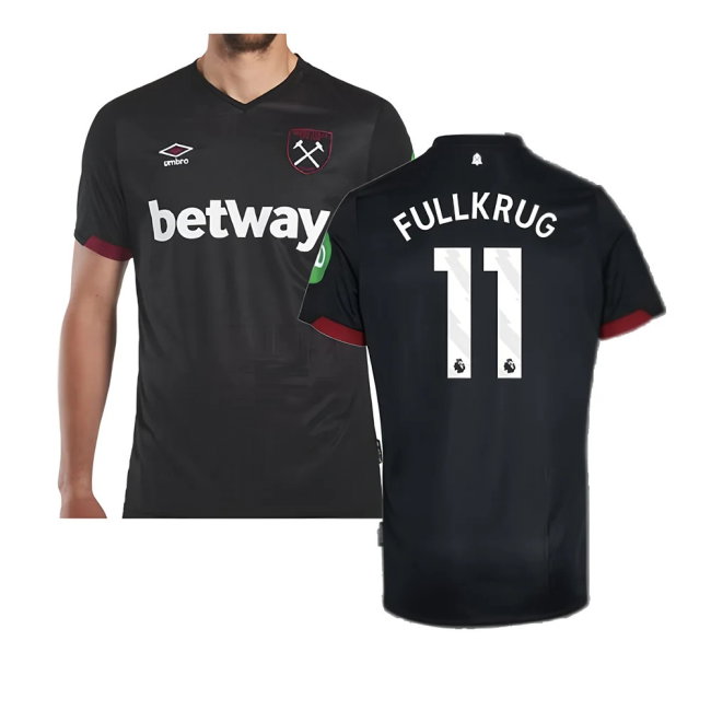 2024-2025 West Ham Away Shirt (Fullkrug 11)-SoccerKits Hub | Buy Soccer Jerseys Online